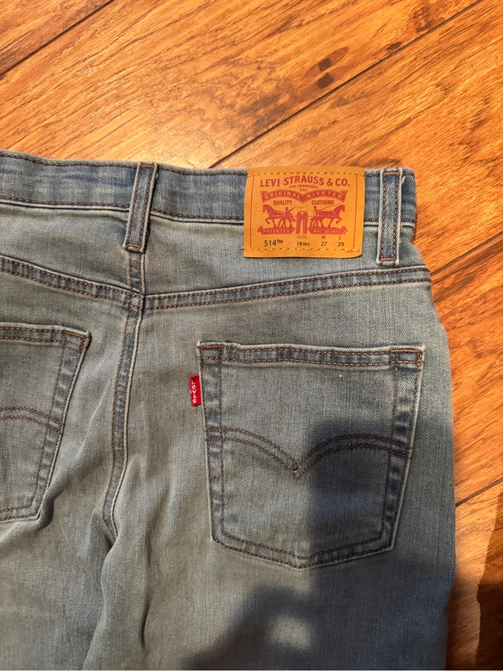 FOUR Pairs 514 Levi's Kids Blue Denim Jeans